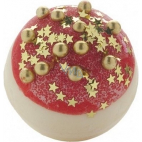 Bomb Cosmetics Vánoční záře - Glitterballs Bath Creamer Kulička do koupele 30 g