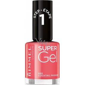 Rimmel London Super Gel lak na nehty 032 Cocktail Passion 12 ml