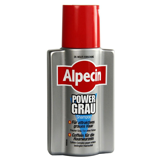 Alpecin PowerGrey Šampon proti vypadávání vlasů na šedivé vlasy 200 ml