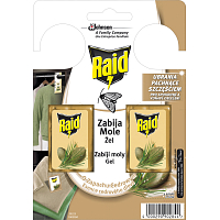 Raid háček proti šatním molům s vůní cedru, 2 ks