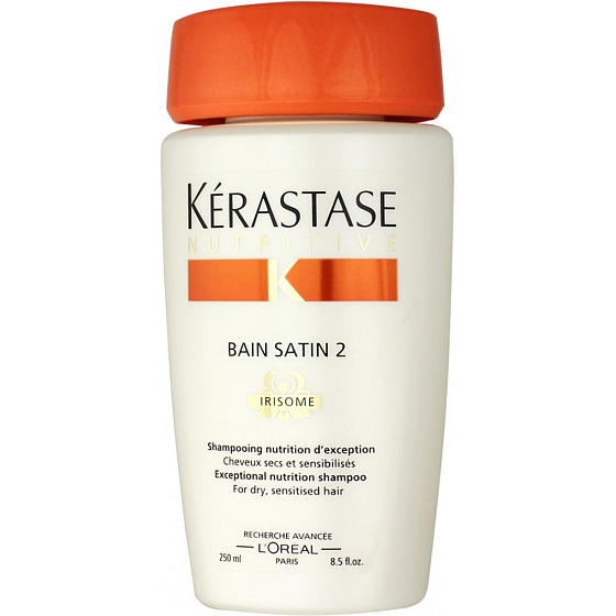 Kérastase Nutritive Bain Satin 2 Irisome šamponová lázeň pro suché a zcitlivělé vlasy 250 ml