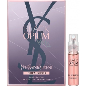 Yves Saint Laurent Black Opium Floral Shock parfémovaná voda pro ženy 1,2 ml s rozprašovačem, vialka