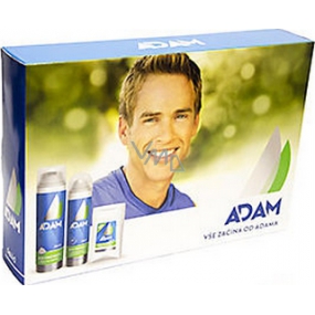 Astrid Adam Skin Protect+ balzám po holení pro muže 100 ml + pěna na holení 250 ml + antiperspirant sprej 150 ml, kosmetická sada