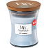 WoodWick Soft Chambray - Čisté prádlo vonná svíčka s dřevěným knotem a víčkem sklo střední 275 g