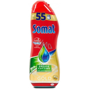 Somat Gold Gel s technologií hloubkového čištění gel na mytí nádobí v myčce 55 dávek 990 ml