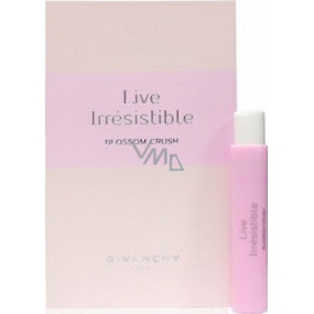 Givenchy Live Irresistible Blossom Crush toaletní voda pro ženy 1 ml s rozprašovačem, vialka