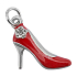 Yankee Candle Charming Scents kovový přívěsek ve tvaru červeného střevíčku na visačku do auta High Heel