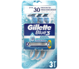 Gillette Blue 3 Cool 3břitý holicí strojek pro muže 3 kusy