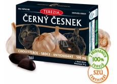 Terezia Černý česnek pomáhá udržovat normální hladinu cholesterolu a tuků v krvi, podporuje normální funkci srdce a cév, doplněk stravy 60 kapslí
