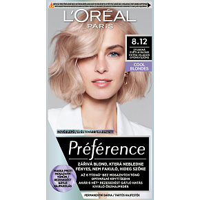 L'oreal Paris Préférence Cool Blondes barva na vlasy, Alaska, studená světlá blond 8.12