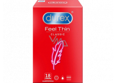 Durex Feel Thin Classic kondom, nominální šířka 56 mm 18 kusů