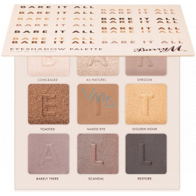 Barry M Bare It All Eyeshadow Palette paleta očních stínů 12,6 g