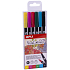 Apli Brush Marker štětcový fix se dvěma hroty 6 kusů, sada