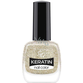 Golden Rose Keratin Nail Color Glitter lak na nehty 403 10,5 ml