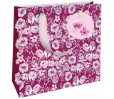 Nekupto Dárková papírová taška luxusní 18 x 16 cm Květinky