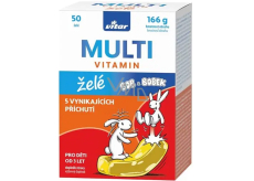 Vitar Kids Multivitamin želé doplněk stravy pro děti 50 kusů