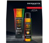 Dermacol Men Agent Don´t Worry be Happy 3v1 sprchový gel na tělo, vlasy a tvář 250 ml + deodorant sprej 150 ml, kosmetická sada pro muže