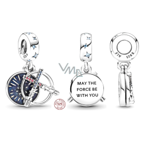 Charm Sterlingové stříbro 925 Marvel Star Wars Lightsaber 2v1, přívěsek na náramek