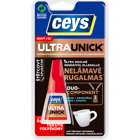 Ceys Ultraunick Liq vteřinové lepidlo se štětečkem 5 g