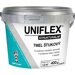 Uniflex štukový akrylový tmel, 400 g Uniflex štukový akrylový tmel, 400 g