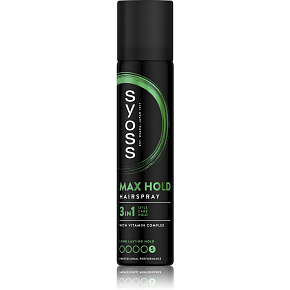 Syoss Max Hold 3v1 lak na vlasy pro fixaci vlasů 75ml Syoss Max Hold 3v1 lak na vlasy pro fixaci vlasů 75ml