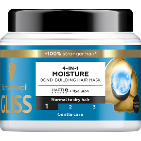 Schwarzkopf Gliss Aqua Revive hydratační maska 4v1 pro normální až suché vlasy, 400 ml Schwarzkopf Gliss Aqua Revive hydratační maska 4v1 pro normální až suché vlasy, 400 ml