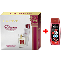 LA RIVE ELEGANT WOMAN parfémovaná voda 100 ml + deodorant sprej 150 ml, dárková sada pro ženy + Sprchový gel La Rive 2v1 Minie 250 ml NAVÍC