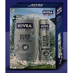 Nivea Men Silver Protect antiperspirant 250 ml + sprchový šampon 250 ml kosmetická sada