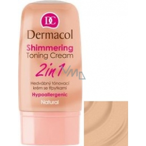 Dermacol Shimmering Toning Cream 2v1 tónovací krém Natural 30 ml