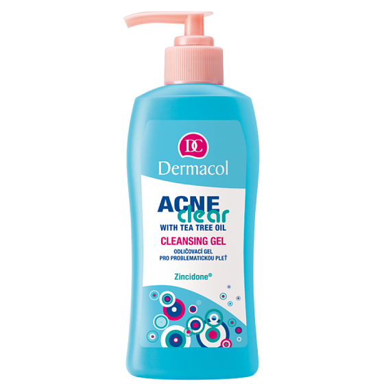 Dermacol Acneclear Cleansing Gel odličovací gel pro problematickou pleť 200 ml