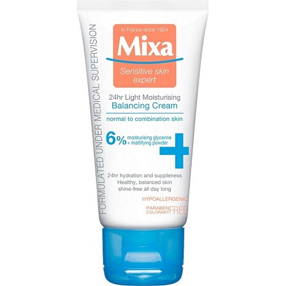 Mixa Moisturizing Balancing Cream lehký vyvažující hydratační krém 6% 50 ml