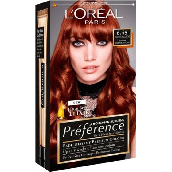Loreal Paris Préférence Récital barva na vlasy 6.45 brooklyn Intenzivní měděná hnědá