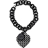 Ops! Objects Pois Bracelet náramek OPSBR-30 černá s bílými puntíky