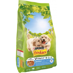 Purina Friskies Vitalita Junior s kuřecím masem a mrkví 15 kg