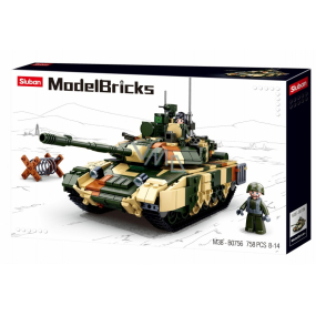 EP Line Sluban Army Tank T90MS stavebnice 758 dílků, doporučený věk 6+