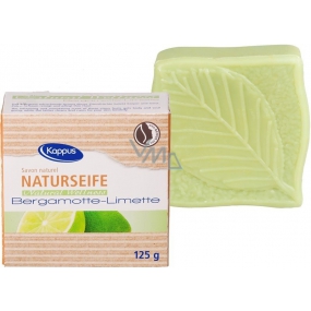 Kappus Natural Bergamot & Lime certifikované přírodní toaletní mýdlo 125 g