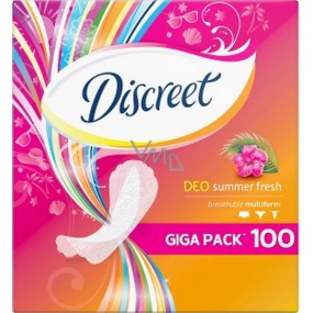 Discreet Deo Summer Fresh multiform slipové intimní vložky pro každodenní použití 100 kusů