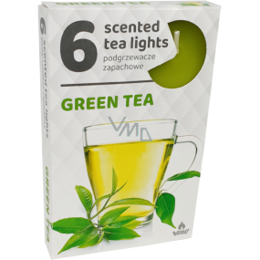 Tea Lights Zelený čaj vonné čajové svíčky 6 kusů
