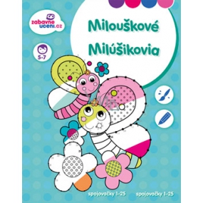 Ditipo Omalovánky spojování očíslovaných bodů Spojovačky 1-25 Milouškové 5-7 let 16 stran 215 x 275 mm