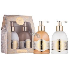 Vivian Gray Romance Sweet Vanilla tekuté mýdlo 250 ml + mléko na ruce 250 ml, kosmetická sada