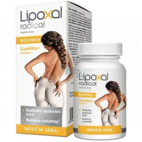 Lipoxal Radical LipoSlim komplex radikální spalování tuků, redukce celulitidy, doplněk stravy, měsíční kúra 90 tablet