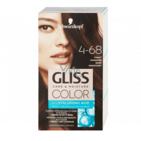 Schwarzkopf Gliss Color barva na vlasy 4-68 Tmavý mahagon 2 x 60 ml
