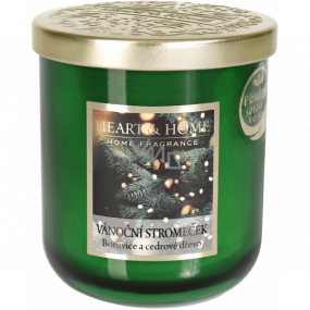 Heart & Home Vůně vánočního stromečku Sojová vonná svíčka střední hoří až 30 hodin 115 g