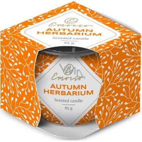 Emocio Dekor Autumn Herbarium vonná svíčka sklo 70 x 62 mm 85 g