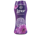 Lenor Amethyst & Floral Bouquet vůně bergamotu, frézie a jasmínu vonné perličky do bubnu pračky 140 g