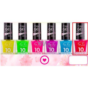 Moje Easy Paris 10Days Efecto Gel fluorescenční gelový lak na nehty 006 Tmavě růžový 15 ml