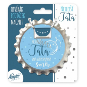 Nekupto Otvírák na pivo a podtácek Nejlepší táta zná vždy správný směr 10 cm