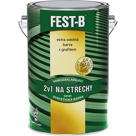 FEST-B S2141, antikorozní nátěr na železo, 0540 zelený, 5 kg