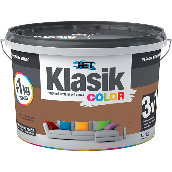 Het Klasik Color malířská barva, 0277 hnědá, 7+1 kg