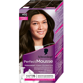 Schwarzkopf Perfect Mousse Permanent Foam Color barva na vlasy 400 Ledové Espresso